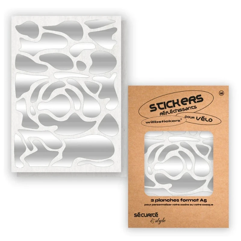Stickers Réfléchissants Pour Cadre De Vélo Motif Camo WILL B 1 Stickers Réfléchissants Pour Cadre De Vélo Motif Camo WILL B
