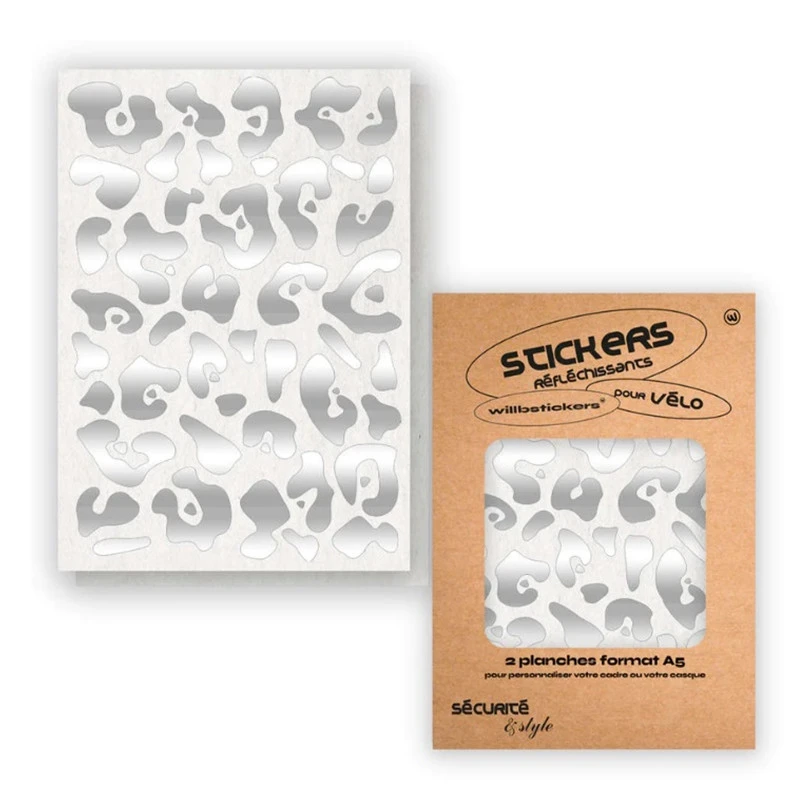 Stickers Réfléchissants Pour Cadre De Vélo Motif Léopard Will B 1 Stickers Réfléchissants Pour Cadre De Vélo Motif Léopard Will B