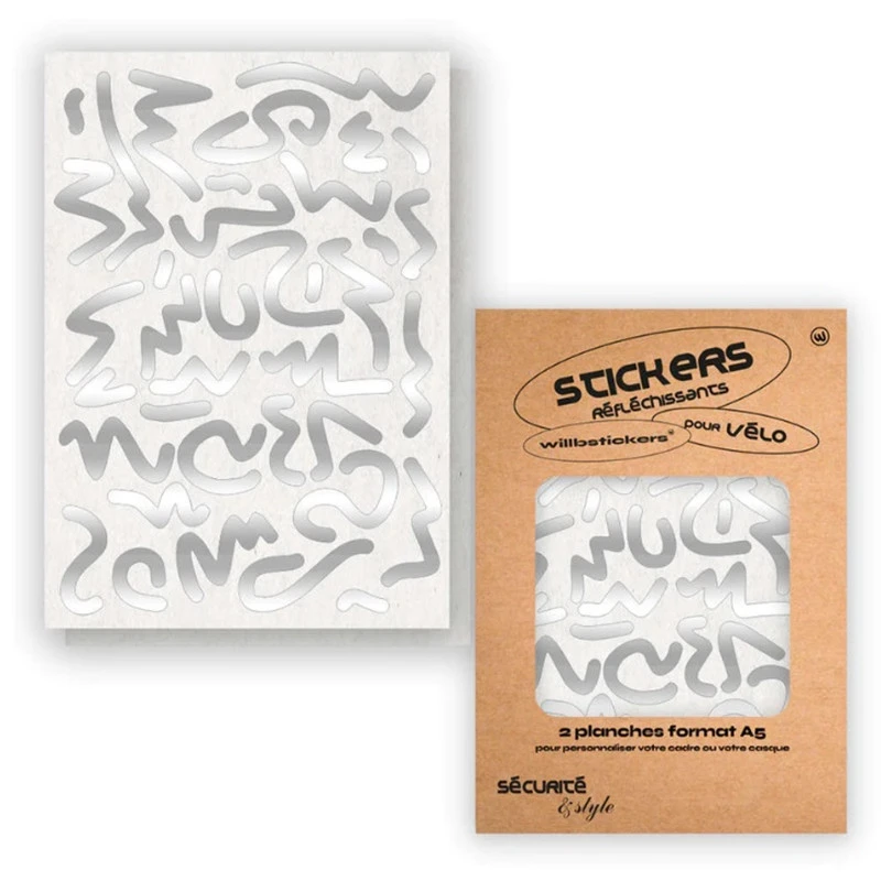 Stickers Réfléchissants Pour Cadre De Vélo Motif Louvre Will.B 3 Stickers Réfléchissants Pour Cadre De Vélo Motif Louvre Will.B – Image 3