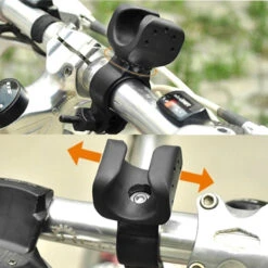 Support Rotatif Pour Lampe Torche Sur Cintre De Vélo -Mon Univers Velo Magasin support rotatif pour lampe torche sur cintre de velo 1
