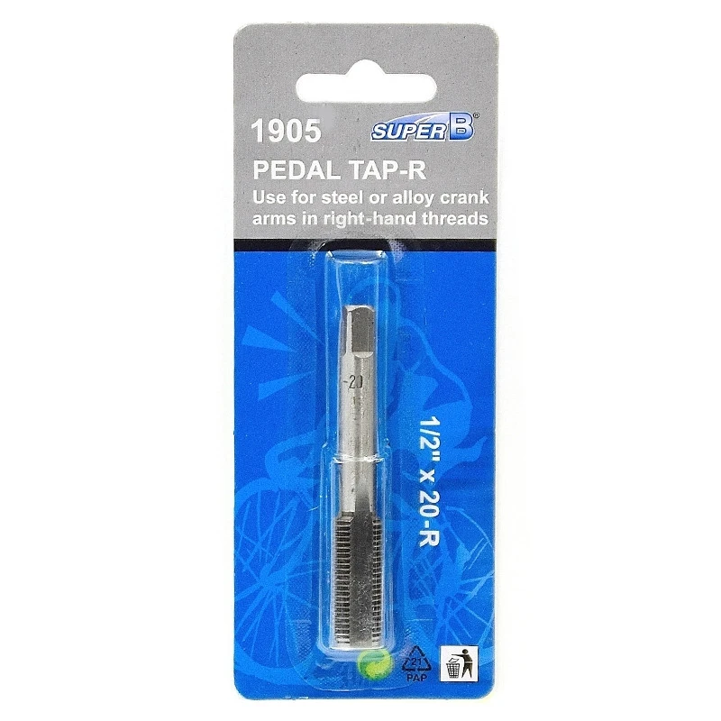 Super B Taraud Pour Pédale 1/2"x 20 Droite 2 Super B Taraud Pour Pédale 1/2"x 20 Droite – Image 2