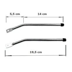 Messingschlager Tige Alu Pour Porte Bagage De Vélo - La Paire -Mon Univers Velo Magasin tige alu pour porte bagage de velo la paire 2