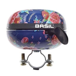 Timbre Vélo Bleu Big Bell Bloom 80 Mm - Basil -Mon Univers Velo Magasin timbre velo bleu big bell bloom 80 mm basil 2